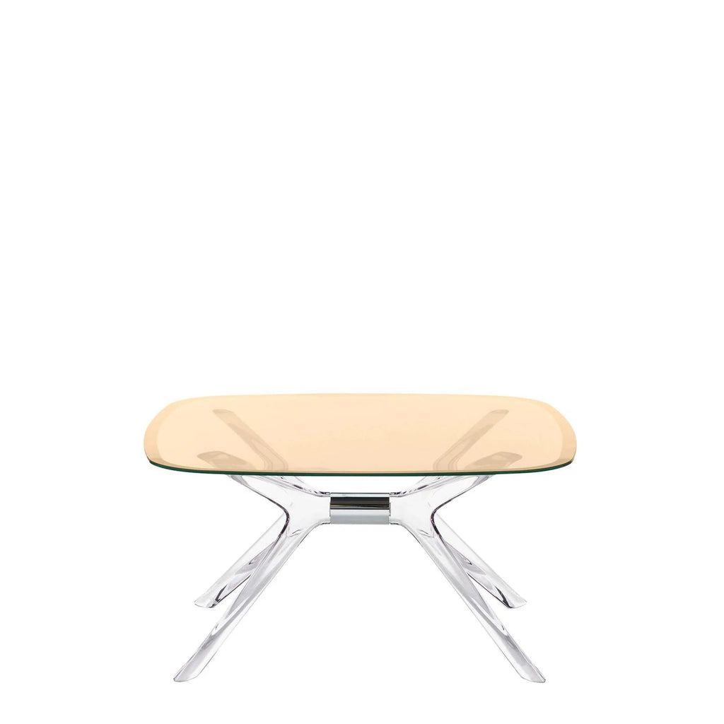 Table Blast de Philippe Starck - Kartell-Bronze-Cristal - Détail Chromé-H 40 X L 80 cm-The Woods Gallery