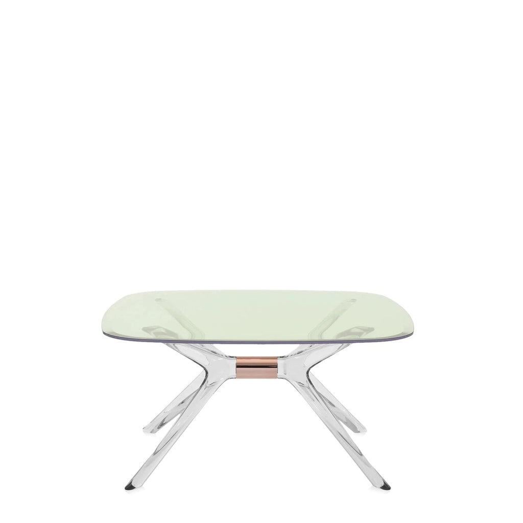 Table Blast de Philippe Starck - Kartell-Vert-Cristal - Détail Bronze-H 40 X L 80 cm-The Woods Gallery