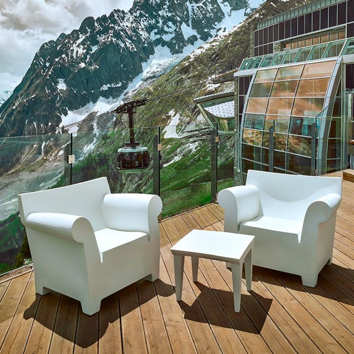 Table Bubble de Philippe Starck - Kartell-Noir-The Woods Gallery