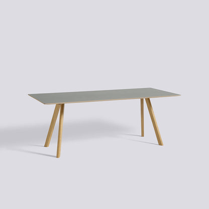 Table CPH 30 de Ronan et Erwan Bouroullec - Hay-Chêne massif laqué, plateau linoléum gris, L 200 x P 90 x H 74 cm-The Woods Gallery