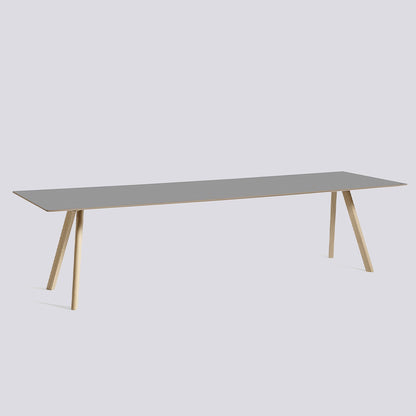 Table CPH 30 de Ronan et Erwan Bouroullec - Hay-Chêne massif laqué, plateau linoléum gris, L 300 x P 90 x H 74 cm-The Woods Gallery