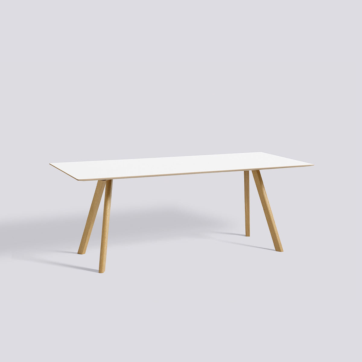 Table CPH 30 de Ronan et Erwan Bouroullec - Hay-Chêne massif laqué, plateau stratifié blanc, L 200 x P 90 x H 74 cm-The Woods Gallery