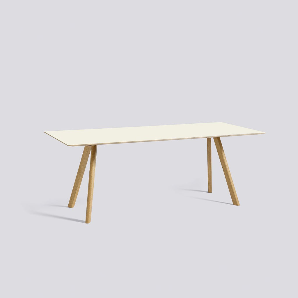 Table CPH 30 par Ronan & Erwan Bouroullec L 200 cm - Hay-Chêne Blanc cassé-L200 X P 90 X H74 cm-The Woods Gallery