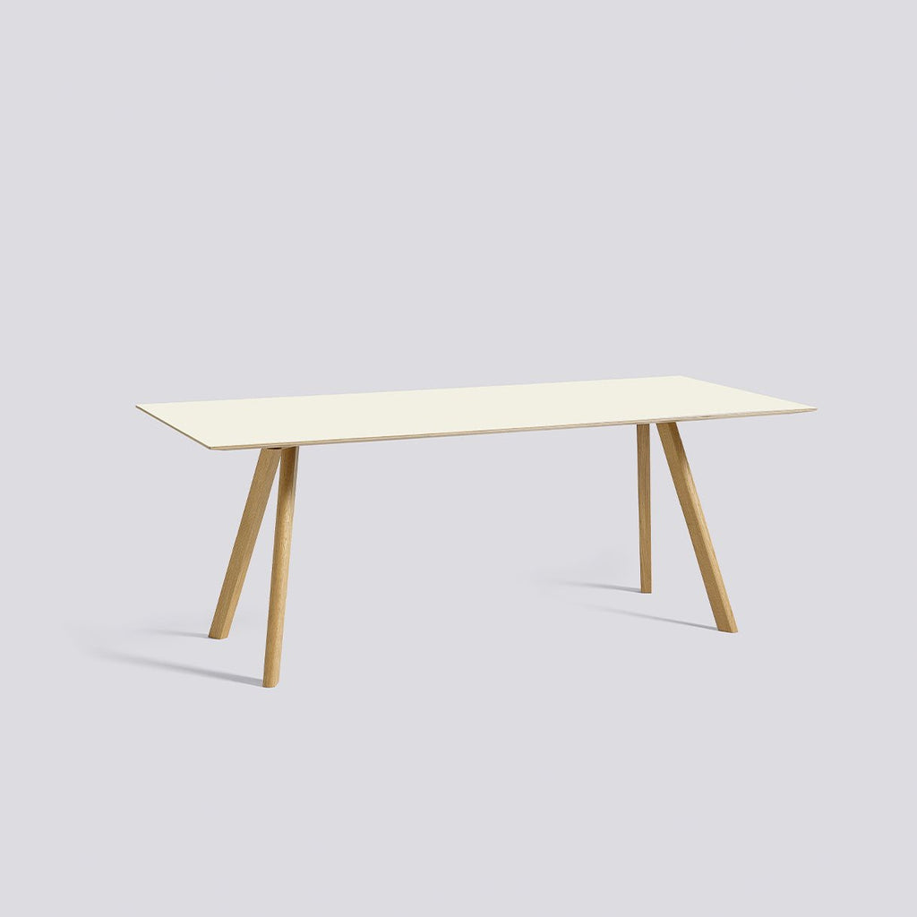 Table CPH 30 par Ronan & Erwan Bouroullec L 200 cm - Hay-Chêne Blanc cassé-L200 X l 90 X H74 cm-The Woods Gallery