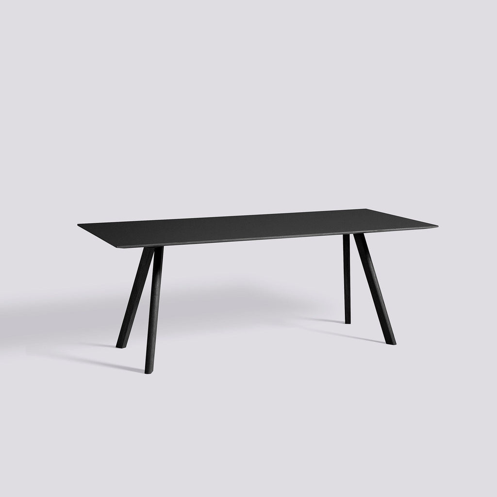 Table CPH 30 par Ronan & Erwan Bouroullec L 200 cm - Hay-Chêne Noir Pieds Noir-L200 X P 90 X H74 cm-The Woods Gallery