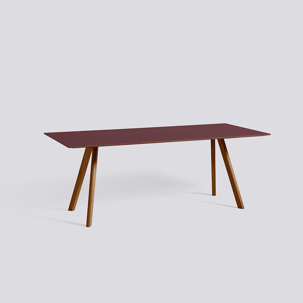 Table CPH 30 par Ronan & Erwan Bouroullec L 200 cm - Hay-Noyer Bordeaux-L200 X P 90 X H74 cm-The Woods Gallery