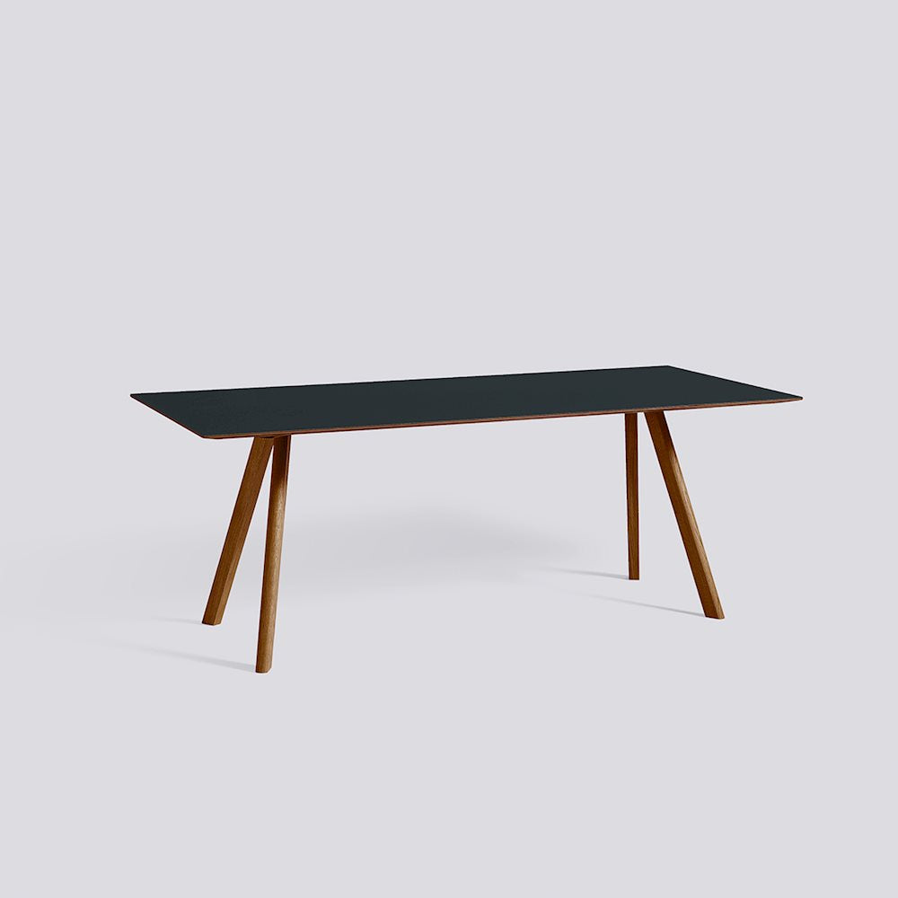 Table CPH 30 par Ronan & Erwan Bouroullec L 200 cm - Hay-Noyer Gris foncé-L200 X l 90 X H74 cm-The Woods Gallery