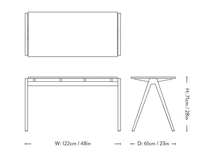 Table Daystak RD2 - &amp;Tradition-Gris-The Woods Gallery