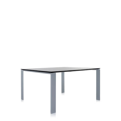 Table Four Carré de Ferruccio Laviani - Kartell-Noir-L 158 x p 79 x h 72 cm-The Woods Gallery