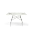 Table Glossy Marbre Carrée de Antonio Citterio - Kartell-Blanc-Acier chromé-The Woods Gallery