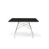 Table Glossy Marbre Carrée de Antonio Citterio - Kartell-Noir-Acier chromé-The Woods Gallery