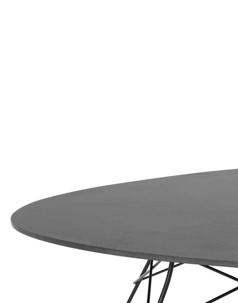 Table Glossy Outdoor de Antonio Citterio - Kartell-Noir-The Woods Gallery