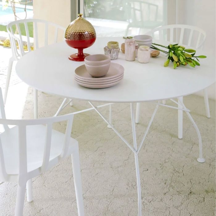 Table Glossy Outdoor de Antonio Citterio - Kartell-Noir-The Woods Gallery