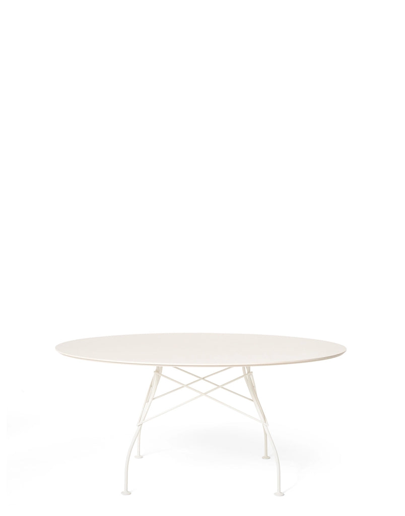Table Glossy XXL Ronde Outdoor de Antonio Citterio - Kartell-Noir-The Woods Gallery