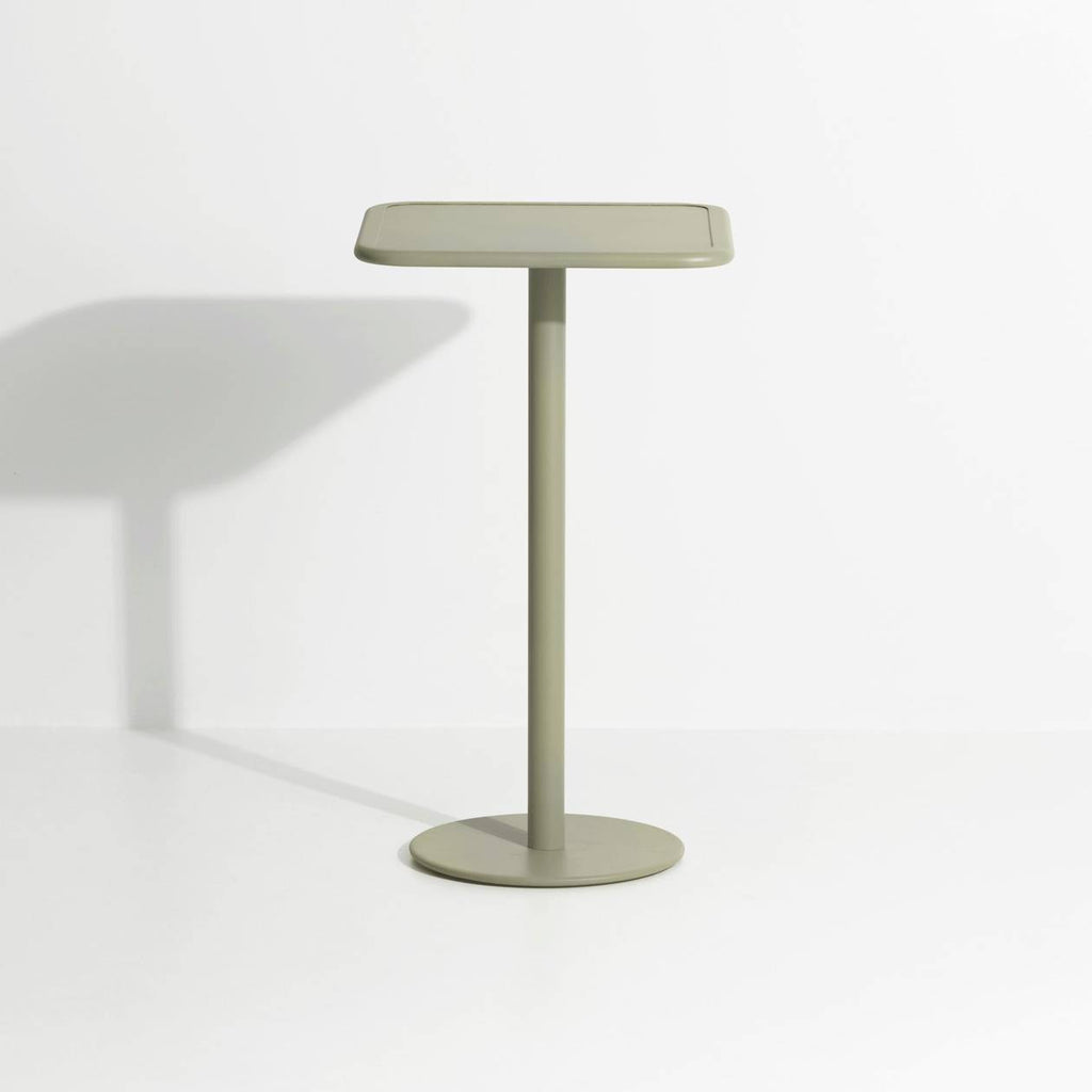 Table Haute Mange-debout Carrée Week-End Ø 60- Petite Friture-Noir-The Woods Gallery