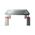 Table Mandarin en verre par Ettore Sottsass, 1981 - 160 x 160 cmt - Memphis Milano-The Woods Gallery
