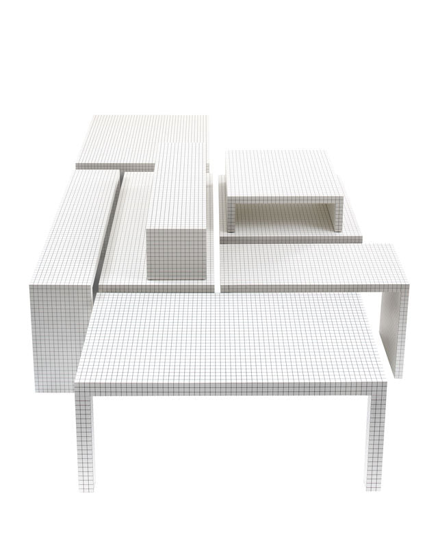 Table Quaderna 2600 de Superstudio - L 111 cm - Zanotta-The Woods Gallery