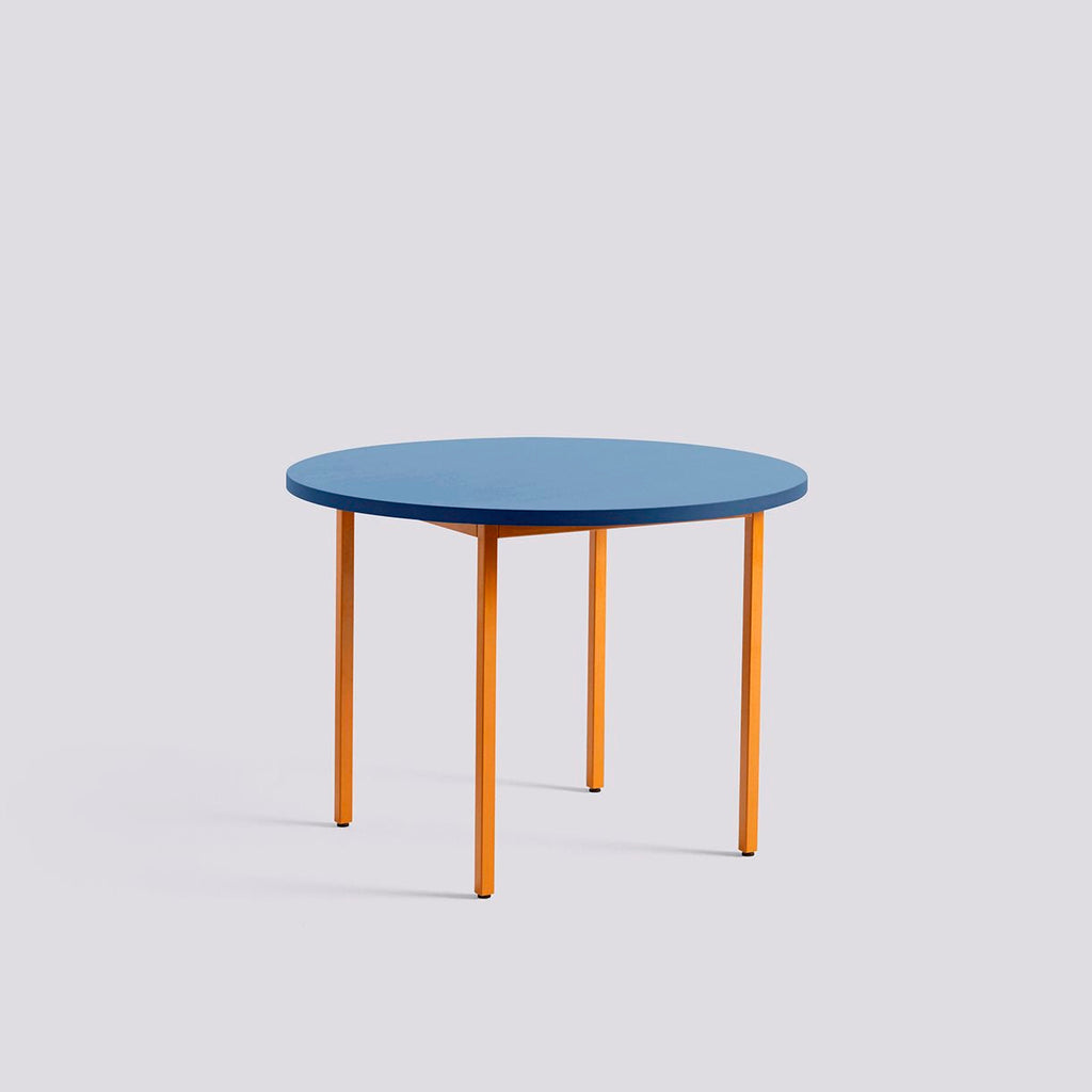 Table Ronde Two-Colour par Muller Van Severen - Ø105 - Hay-Bleu-The Woods Gallery