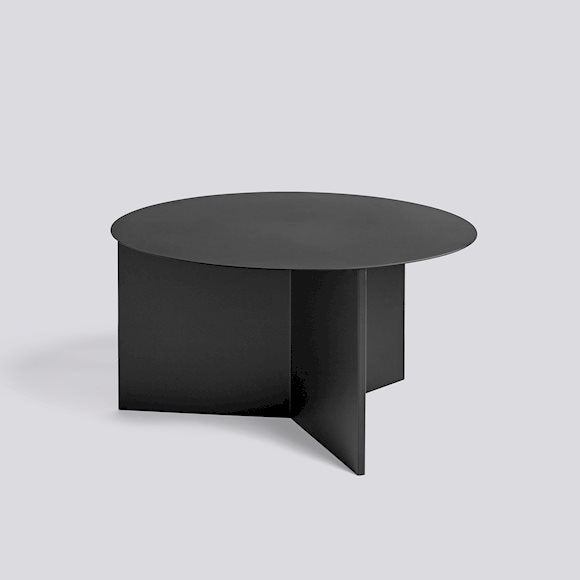 Table Slit Round XL Ø 65 - Hay-Noir-The Woods Gallery