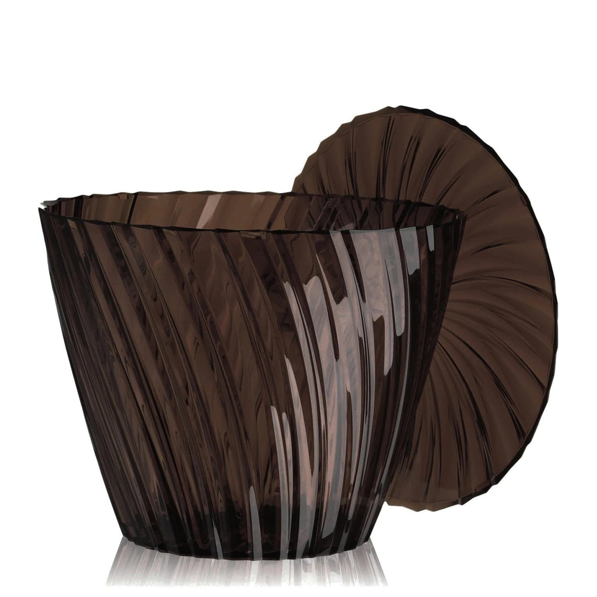 Table - Tabouret Sparkle de Tokujin Yoshioka Ø 38 - Kartell-Fumé-Ø 38 X H 44 cm-The Woods Gallery