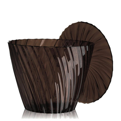 Table - Tabouret Sparkle de Tokujin Yoshioka Ø 38 - Kartell-Fumé-Ø 38 X H 44 cm-The Woods Gallery