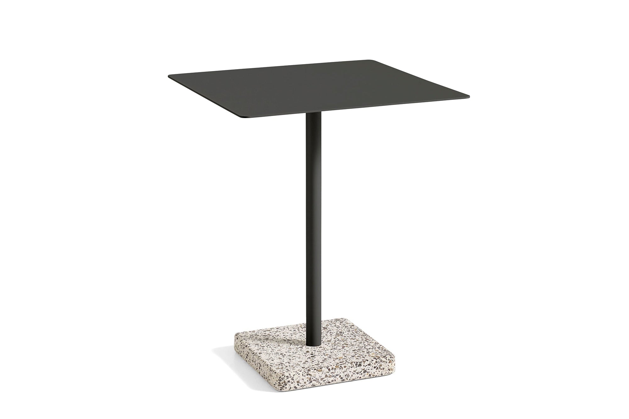 Round Terrazzo table by Daniel Enoksson Ø 70 - Hay Anthracite / Ter