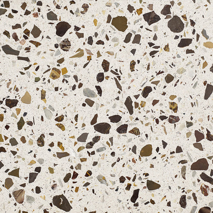 Table Terrazzo ronde de Daniel Enoksson Ø 70 - Hay-Anthracite / Terrazzo Gris clair-The Woods Gallery