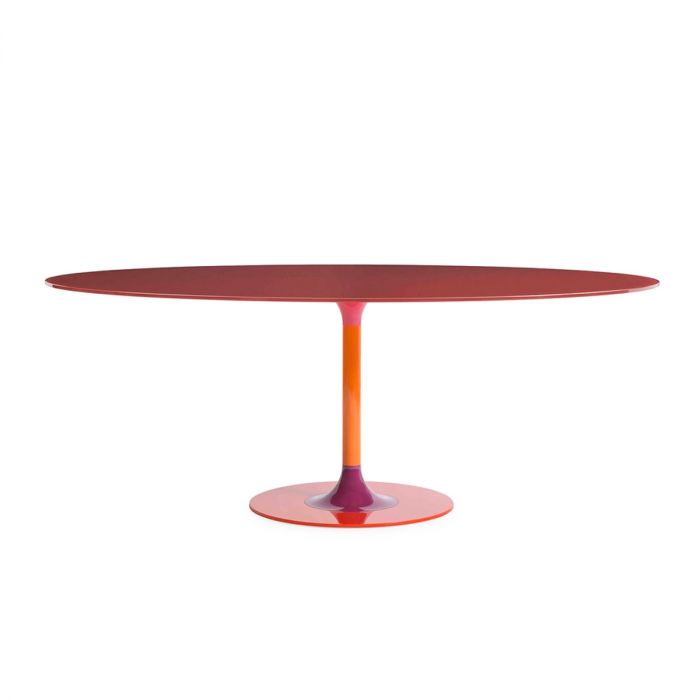 Table Thierry XXL Oval de Piero Lissoni XXL - Kartell-Rouge-The Woods Gallery