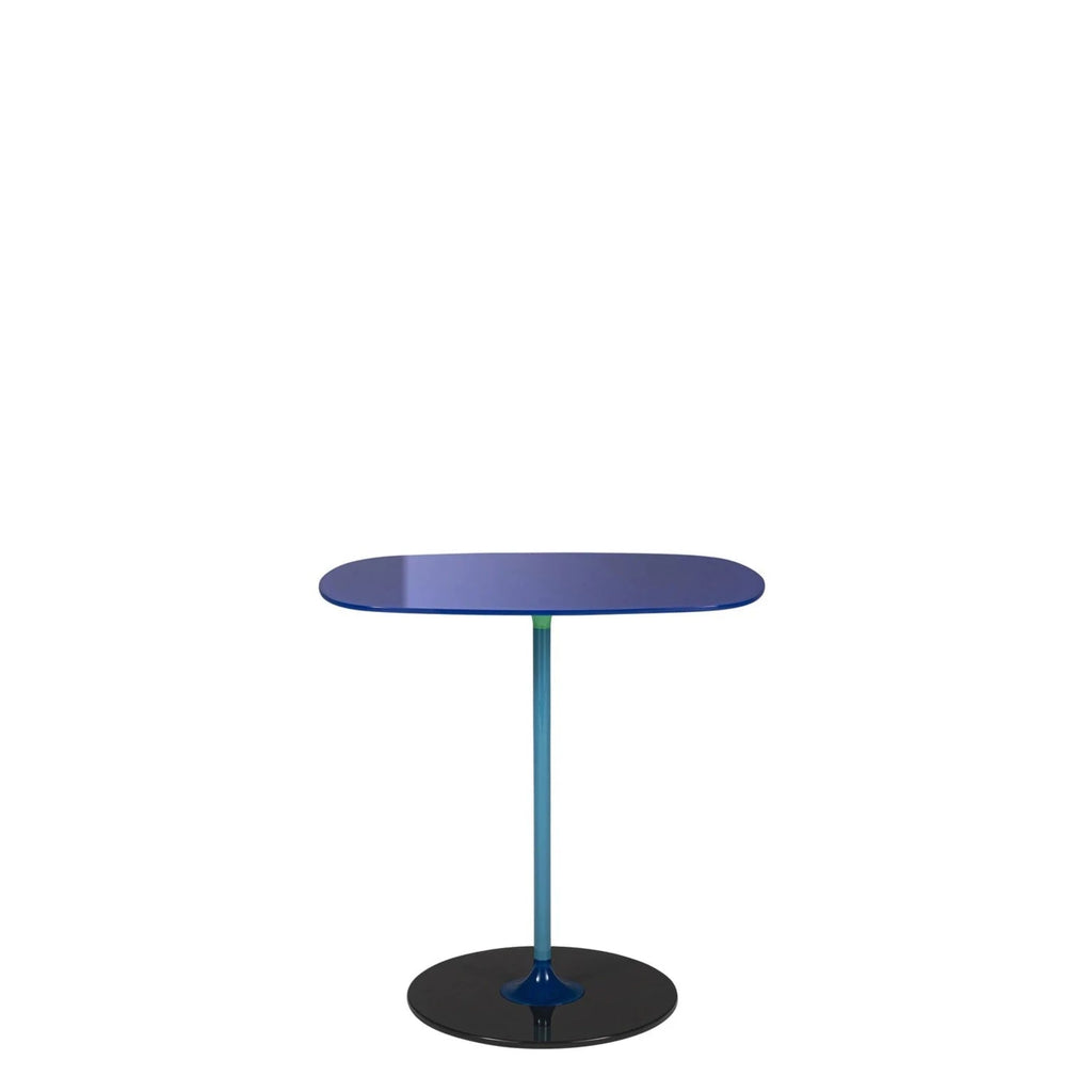 Table Thierry de Piero Lissoni Ø 50- Kartell-Bleu-H 45 X L 45 cm-The Woods Gallery