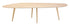 Table Tweed L 213 cm par Studio Garcia Cumini - Zanotta-plateau ovale de bois clair, pieds fuselés-The Woods Gallery