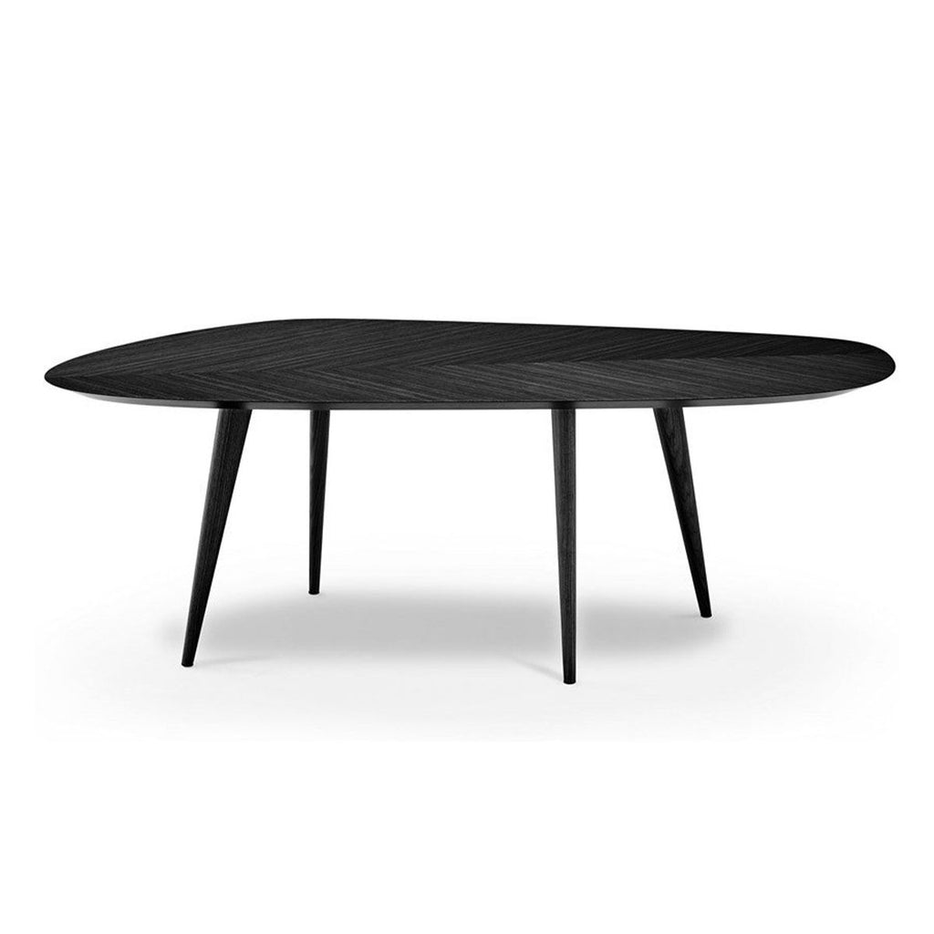 Table Tweed L 213 cm par Studio Garcia Cumini - Zanotta-Noir-The Woods Gallery
