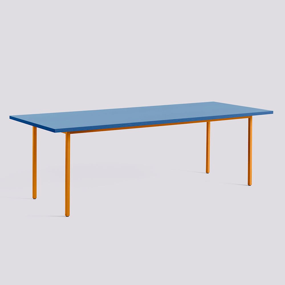 Table Two-Colour L 240 par Muller Van Severen - Hay-Bleu-The Woods Gallery