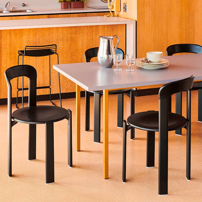 Table Two-Colour L 240 par Muller Van Severen - Hay-Vert Pieds Blanc-The Woods Gallery