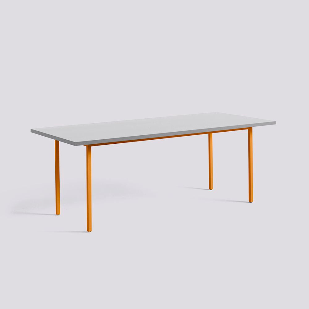 Table Two-Colour par Muller Van Severen L 200 cm - Hay-Gris-The Woods Gallery