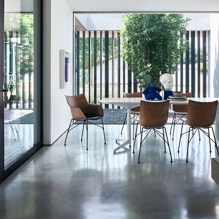 Table XL Multiplo Rectangular Outdoor de Antonio Citterio - Kartell-Marbre noir-Taille 1 : H 75 x L 158 x Prof.90 cm-The Woods Gallery