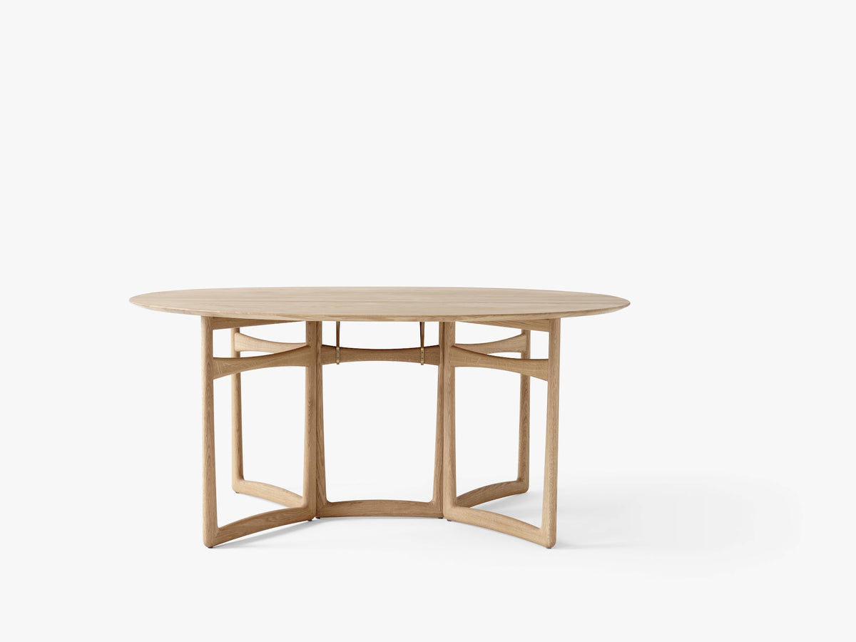 Table à abattants Drop Leaf HM6 de Hvidt &amp; Mølgaard - &amp;Tradition-Chêne huilé-The Woods Gallery