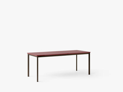 Table à manger Drip HW59 de Hee Welling - &amp;Tradition-Bronze-Linoléum Burgundy 4154-The Woods Gallery