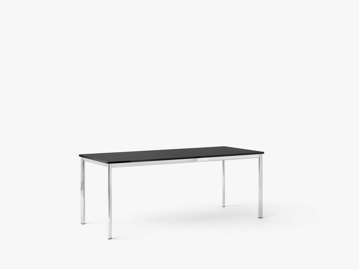 Table à manger Drip HW59 de Hee Welling - &amp;Tradition-Noir-Linoléum Burgundy 4154-The Woods Gallery