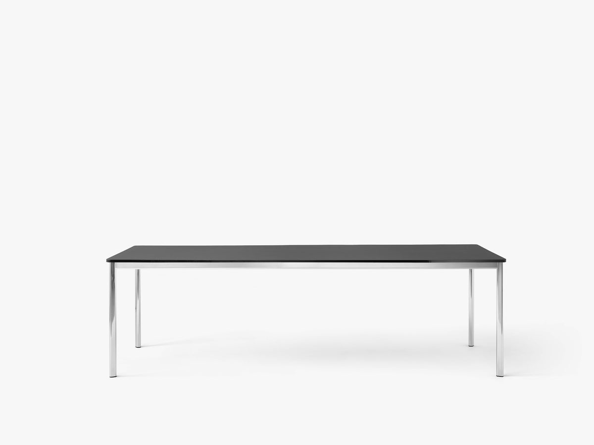 Table à manger Drip HW60 de Hee Welling - &amp;Tradition-Noir-Linoléum Burgundy 4154-The Woods Gallery