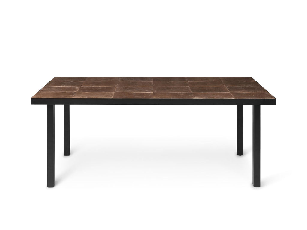 Table à manger Flod L 81,1 - Ferm Living-Terracotta / Noir-The Woods Gallery