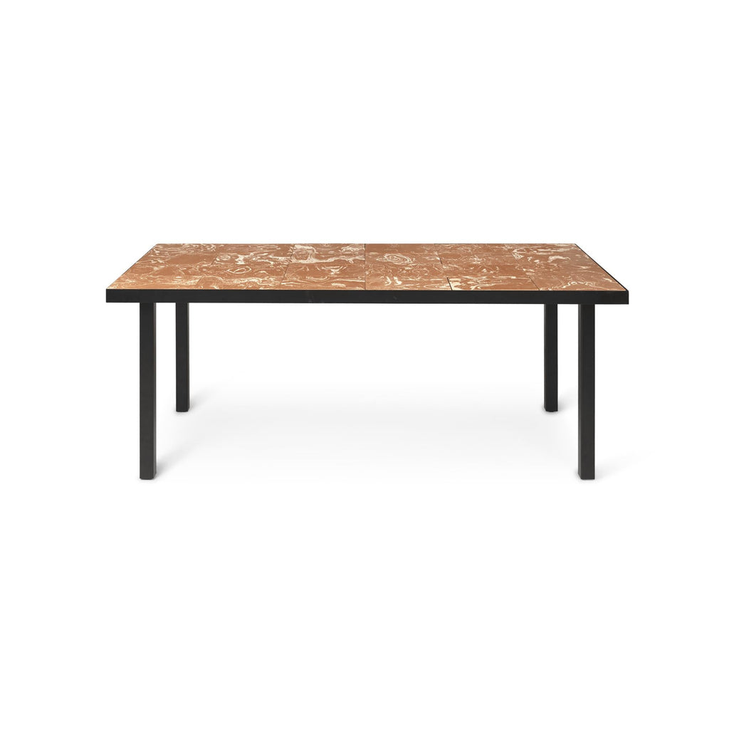 Table à manger Flod L 81,1 - Ferm Living-Terracotta / Noir-The Woods Gallery