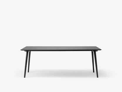 Table à manger In Between SK5 de Sami Kallio - &amp;Tradition-Piètement chêne laqué-Linoléum Forbo-The Woods Gallery