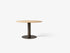 Table à manger ronde In Between SK12 de Sami Kallio - &Tradition-Pied central bronze-Bois massif chêne huilé-The Woods Gallery