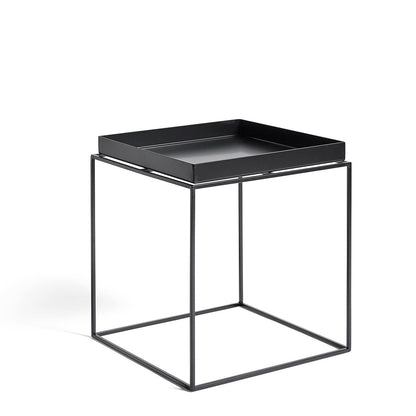 Table à plateau Tray M L 40 - Hay-Noir-The Woods Gallery