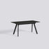 Table à rallonge CPH 30 de Ronan et Erwan Bouroullec - Hay-L 160 x P 80 x H 74 cm, Chêne massif laqué noir, plateau linoléum noir-The Woods Gallery