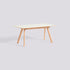 Table à rallonge CPH 30 de Ronan et Erwan Bouroullec - Hay-L 160 x P 80 x H 74 cm, Chêne massif laqué, plateau linoléum blanc cassé-The Woods Gallery