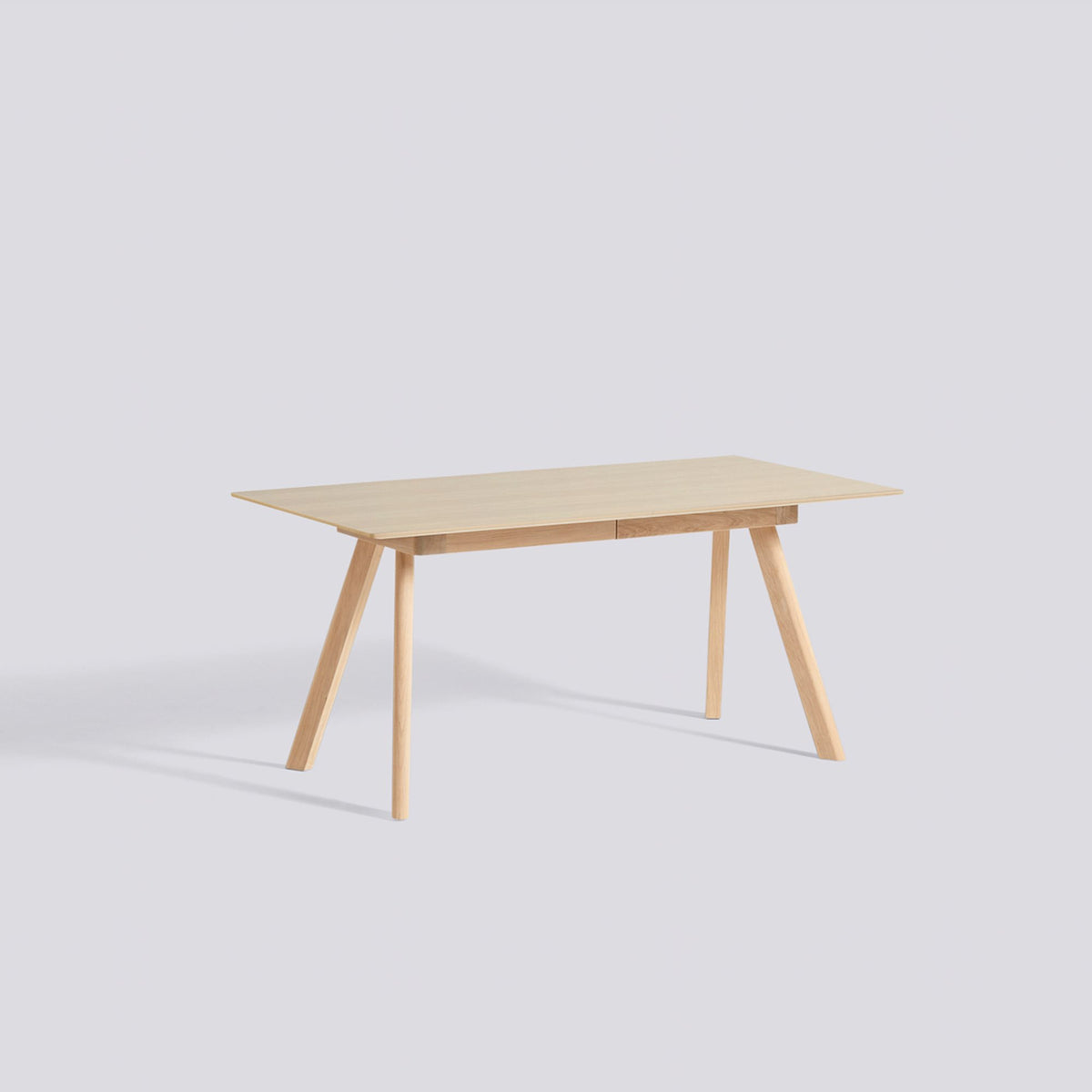 Table à rallonge CPH 30 de Ronan et Erwan Bouroullec - Hay-L 160 x P 80 x H 74 cm, Chêne massif laqué, plateau placage de chêne laqué-The Woods Gallery