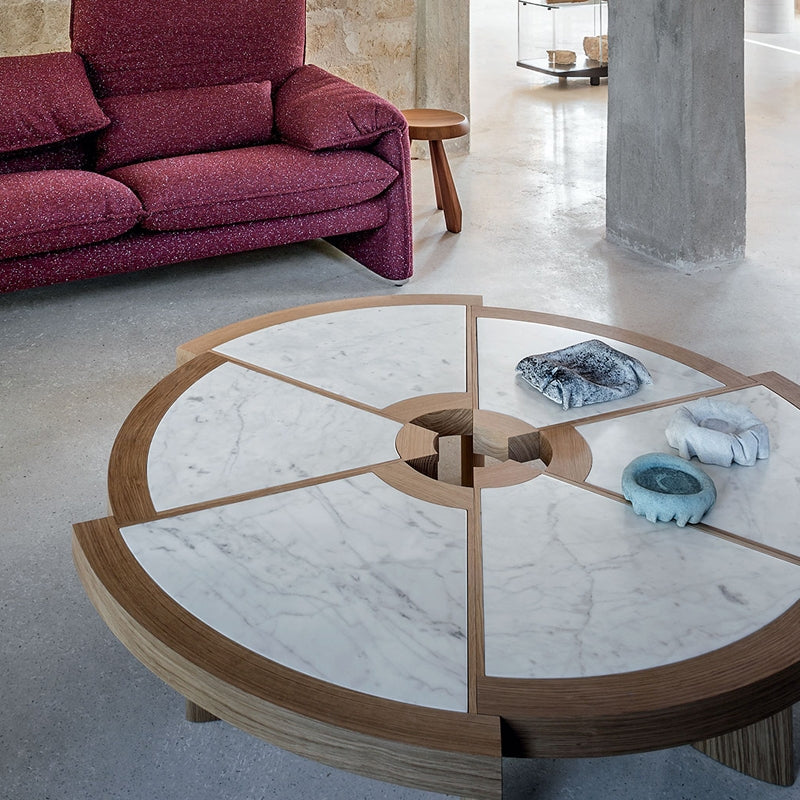 Table basse 529 Rio Ø 140 CM de Charlotte Perriand - Cassina-Rotin-The Woods Gallery