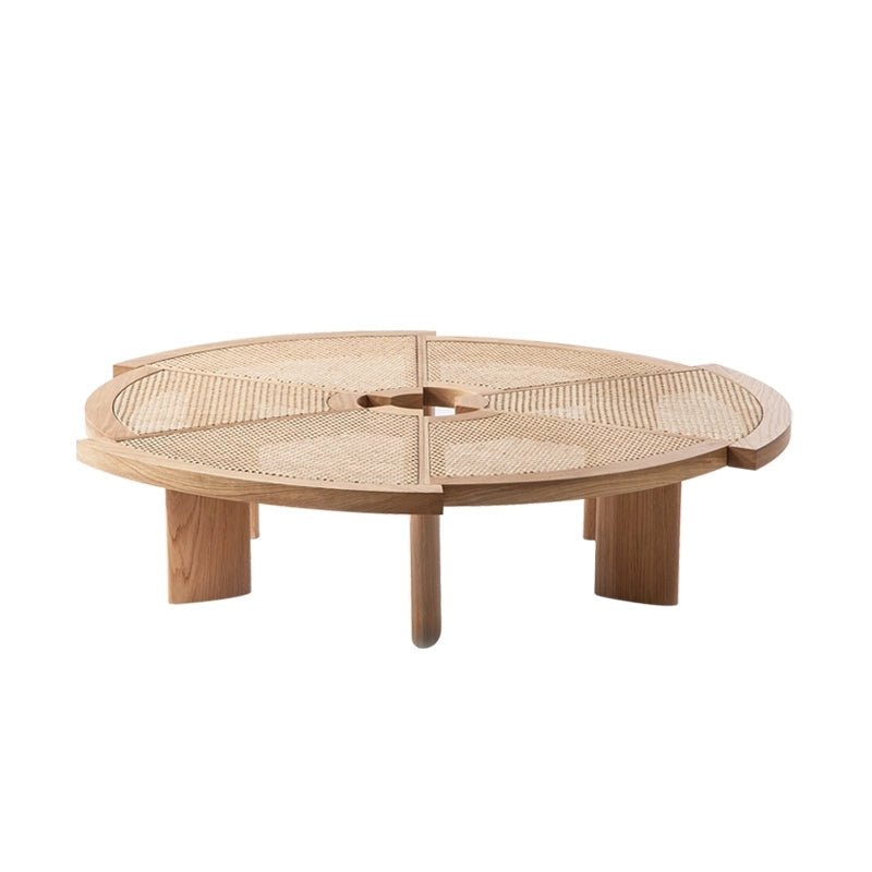 Table basse 529 Rio Ø 140 CM de Charlotte Perriand - Cassina-Rotin-The Woods Gallery