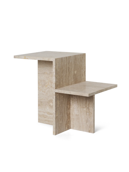 Table basse Distinct Side Ø 59,5 de Trine Andersen - Ferm Living-Travertine-The Woods Gallery